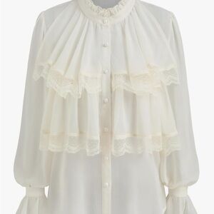 Cider Cream Lace Blouse